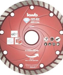 Disco diamantado turbo Cutfix red 115x22 KWB