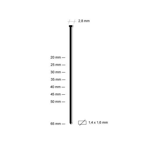 Clavillo TIP 50 caja x 2500 DK/1175000H Dorking