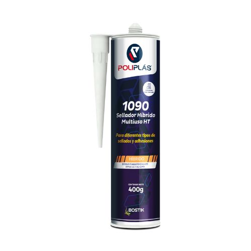 Sellador hibrido 1090 HT gris 400gr Poliplas