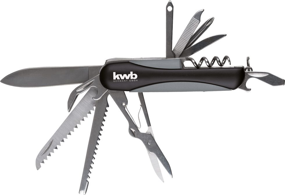 Navaja de bolsillo 11 piezas 90 MM KWB
