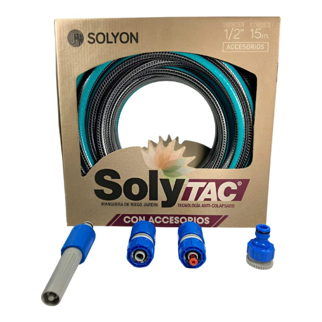 Kit Riego Solytac 1/2 x 15mts con accesorios