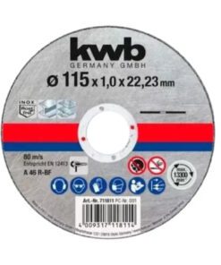 Disco Abrasivo de corte 125mmx1mm KWB